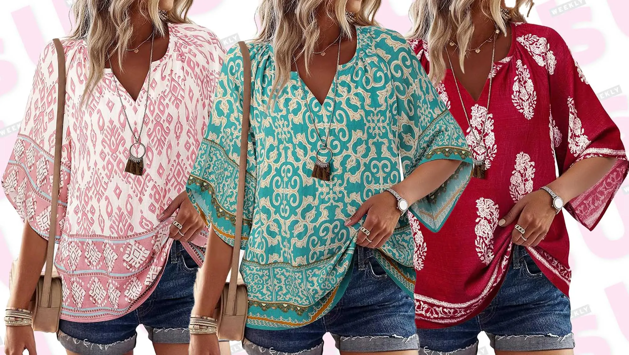 Three-Quarter-Sleeve Blouse