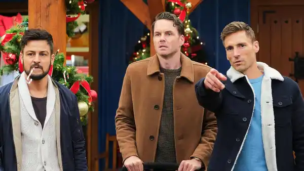 The cast of Three Wise Men and a Baby