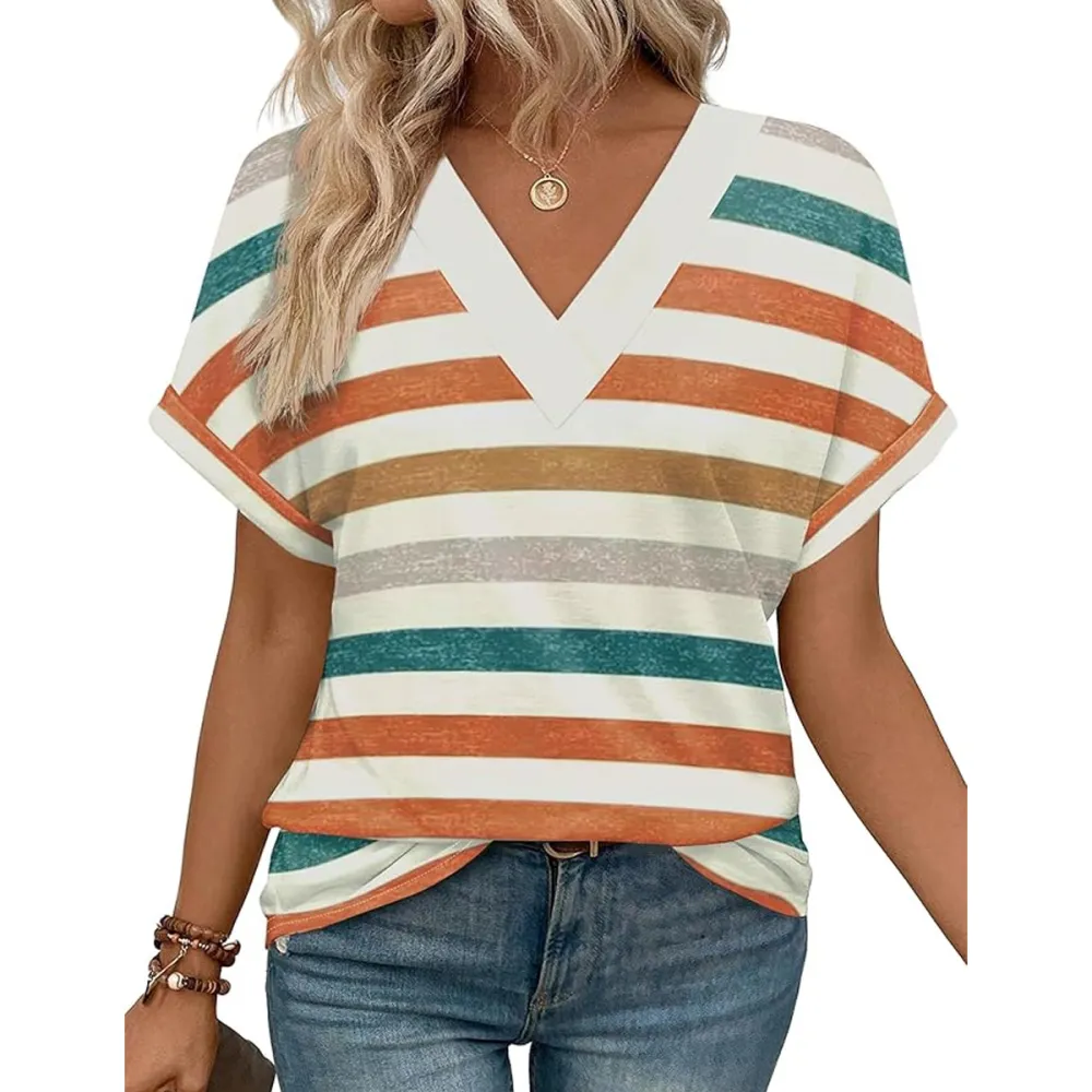 Wiholl Dolman Sleeve V Neck Top