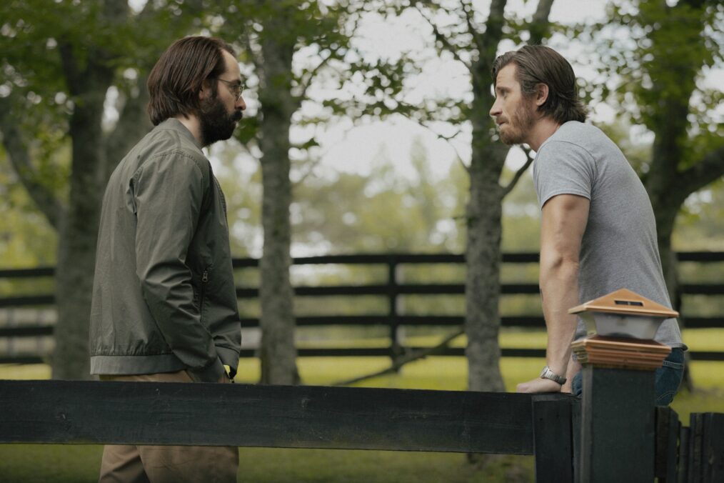 Martin Starr and Garrett Hedlund in Tulsa King