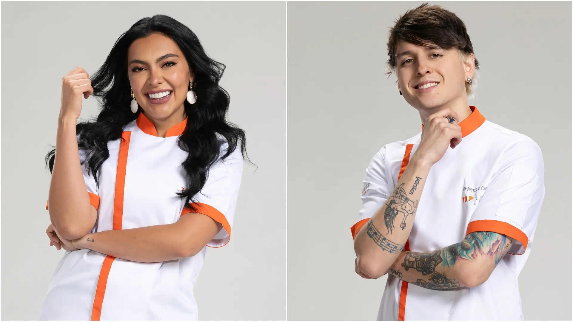 Valeria Cuevas y Christopher Vélez en Top Chef VIP