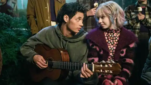 Noah B. Taylor as Bruno, Emma Myers as Enid Sinclair in episode 203 of Wednesday