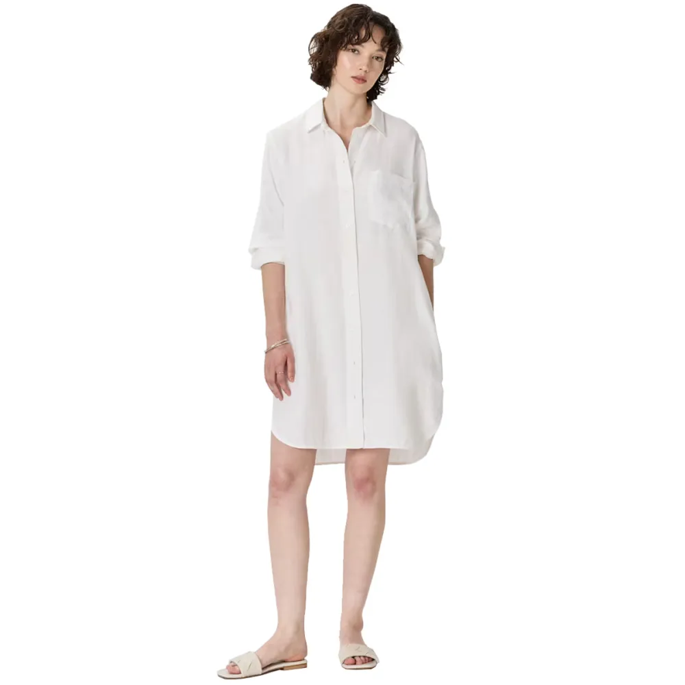 100% European Linen Shirt Dress