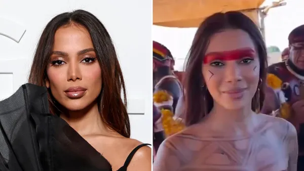 Anitta Receives Body Painting as Part of Kuarup Ceremony in Xingu 2174664900