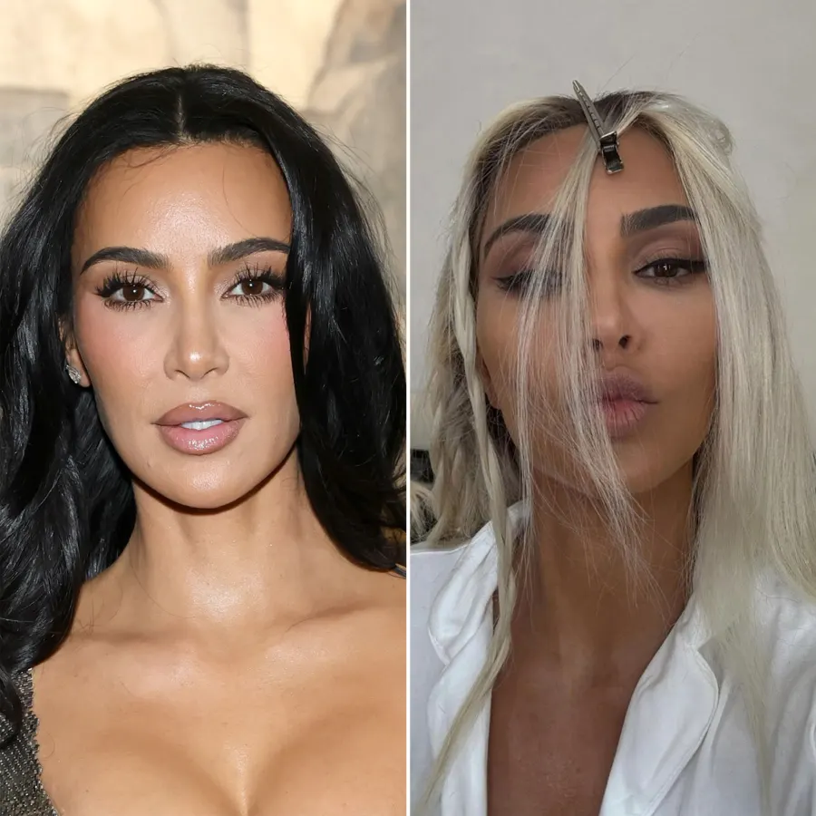 Celeb Hair Transformations Kim Kardashian