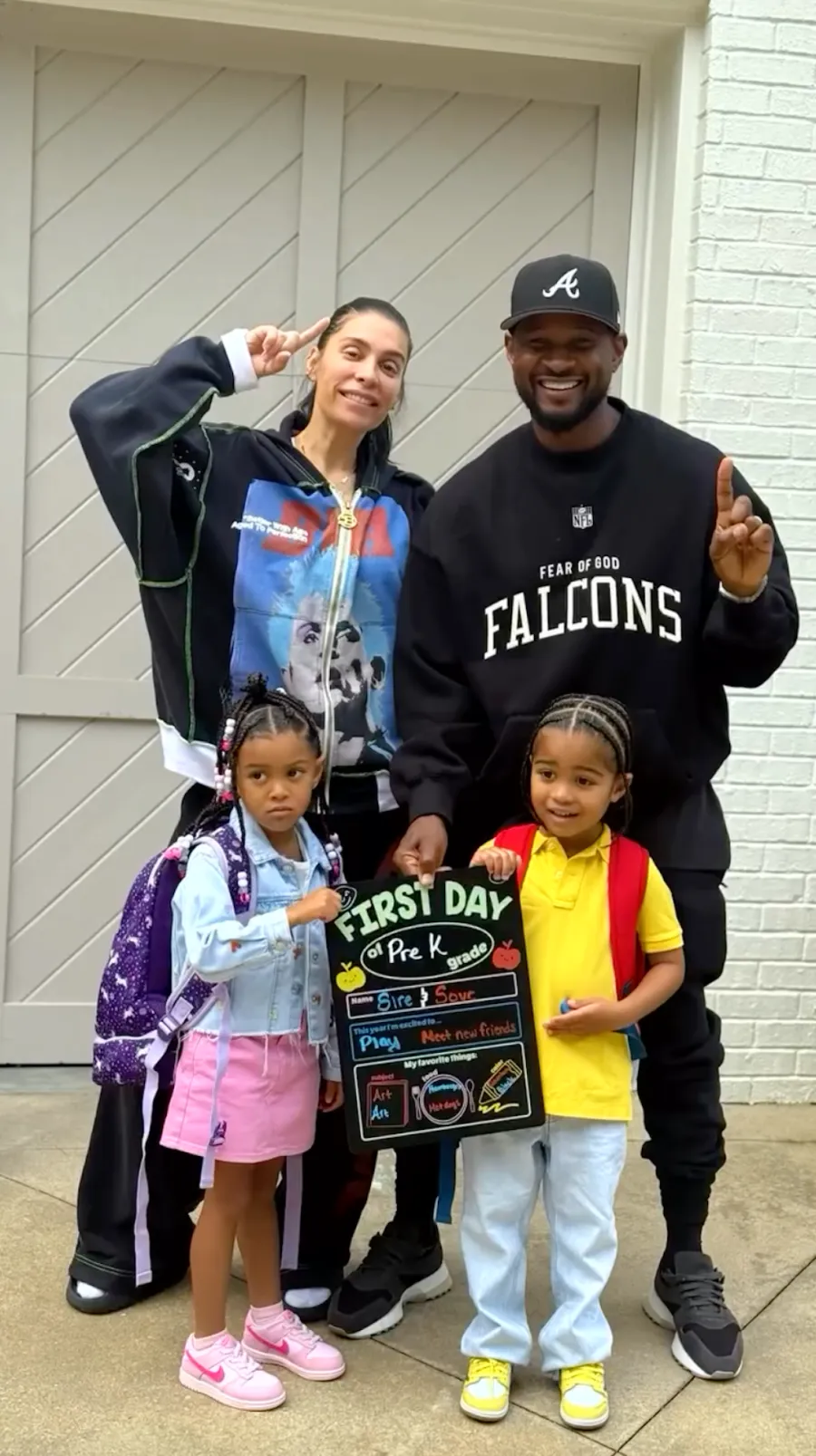 Celebrity Parents Share Back to School photos usher