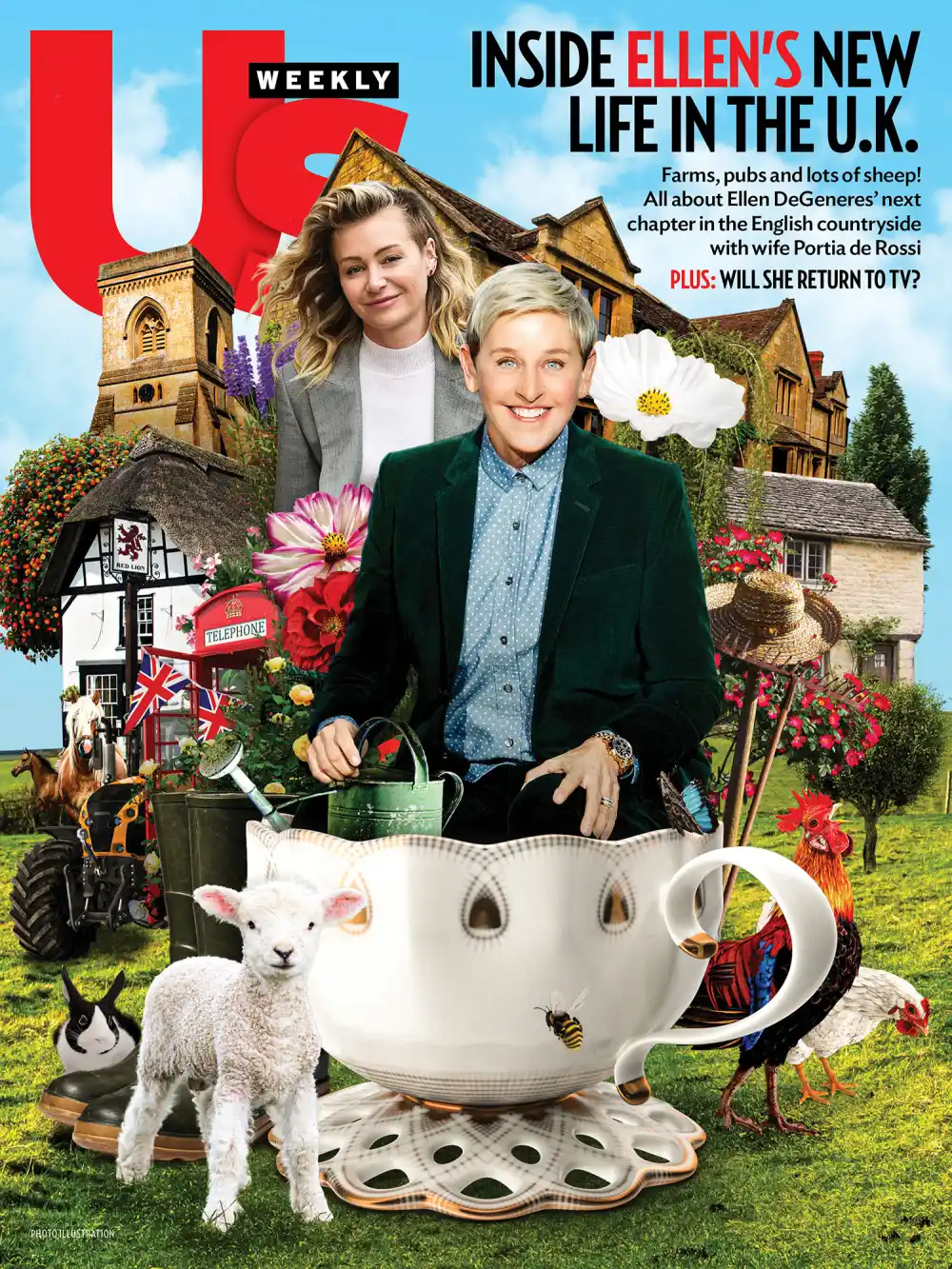 Ellen DeGeneres and Portia de Rossi No Chip 2534 Luxury Handbag Shopping Cover