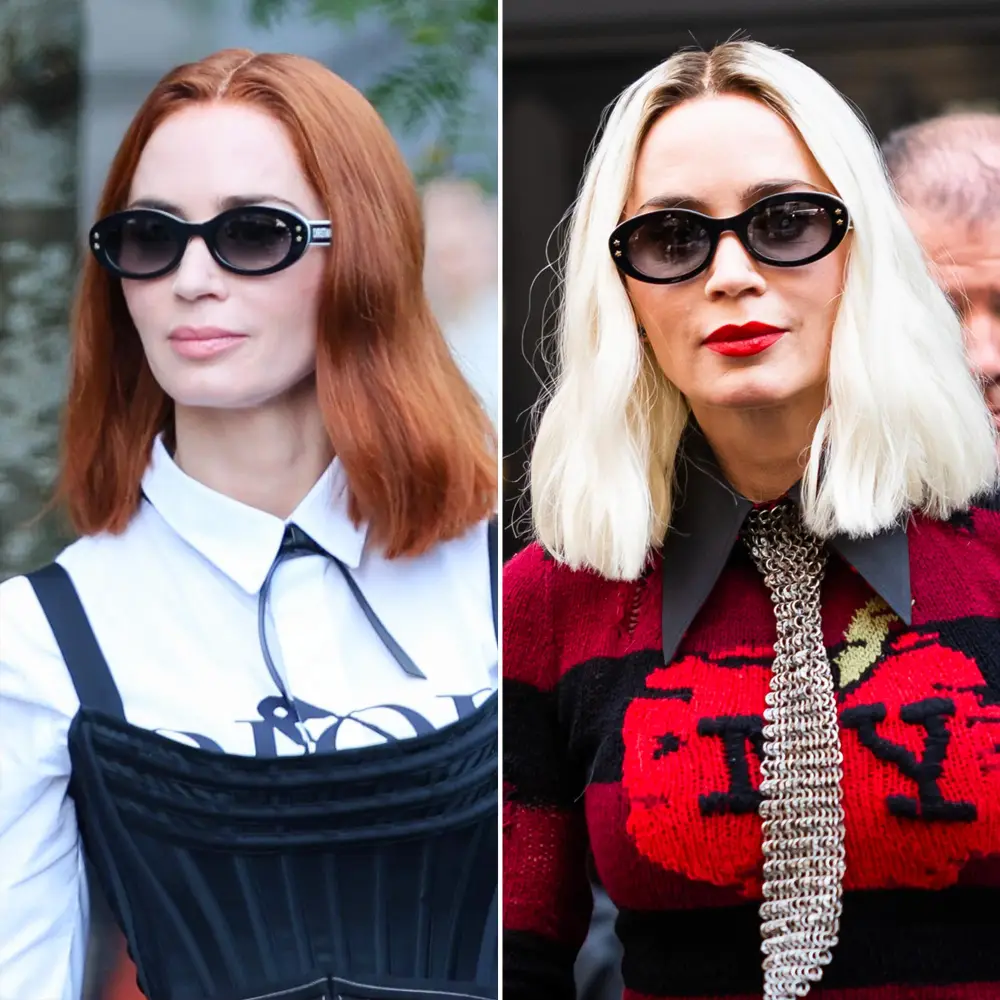 Emily Blunt Ditches Signature Red Hair and Enters Platinum Blonde Era in Devil Wears Prada 2 2230167133 2226961803