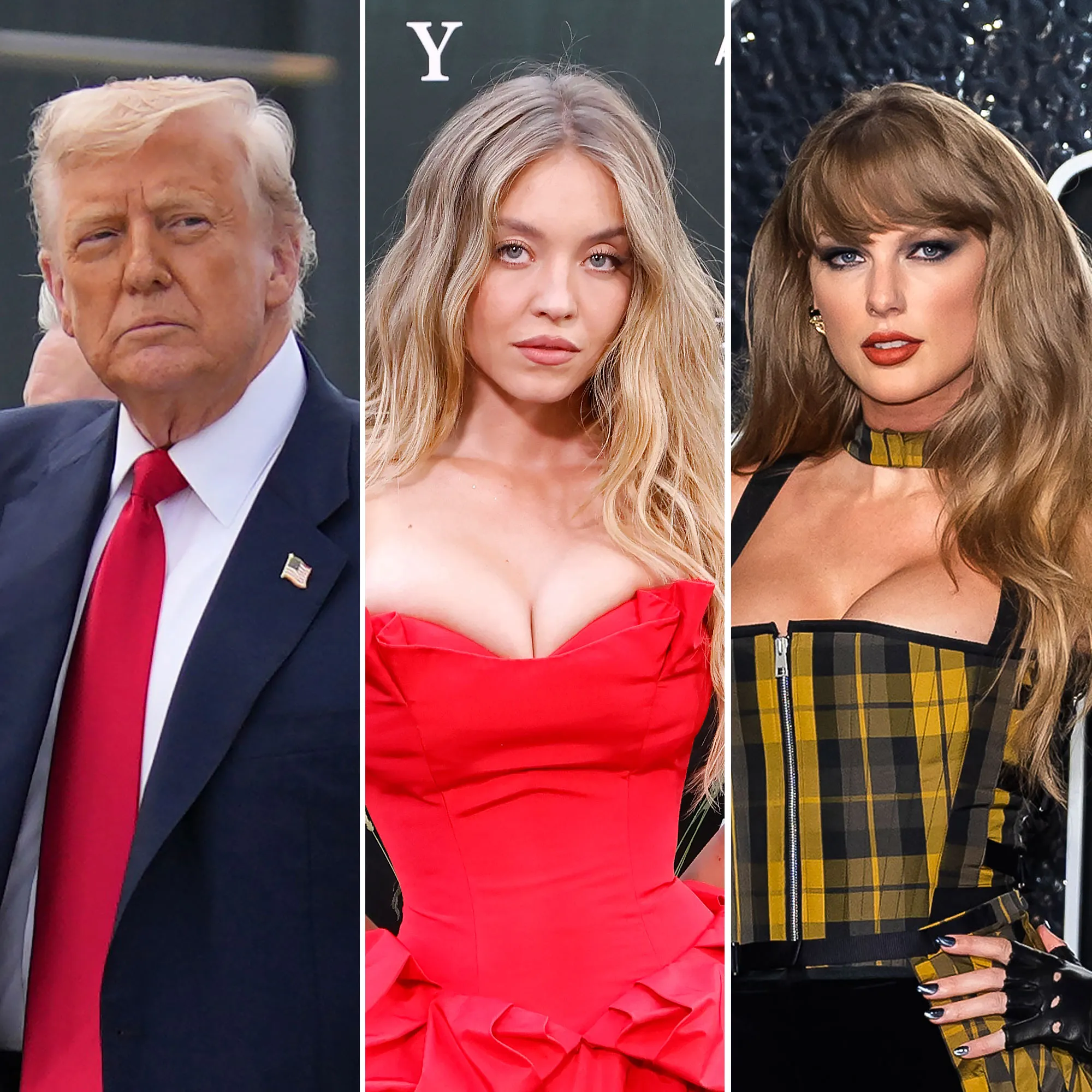 Feature Donald Trump Supports Sydney Sweeney American Eagle Ad Bashes Taylor Swift