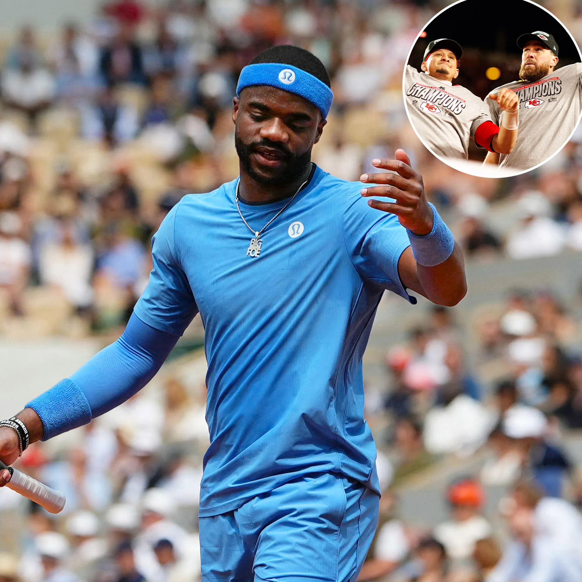 Frances Tiafoe Jokingly Calls Travis Kelce Patrick Mahomes Assholes for Making Fun of His US Open Loss