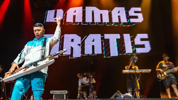 Pablo Lezcano del Grupo argentino Damas Gratis.