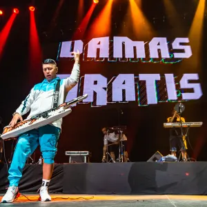 Pablo Lezcano del Grupo argentino Damas Gratis.