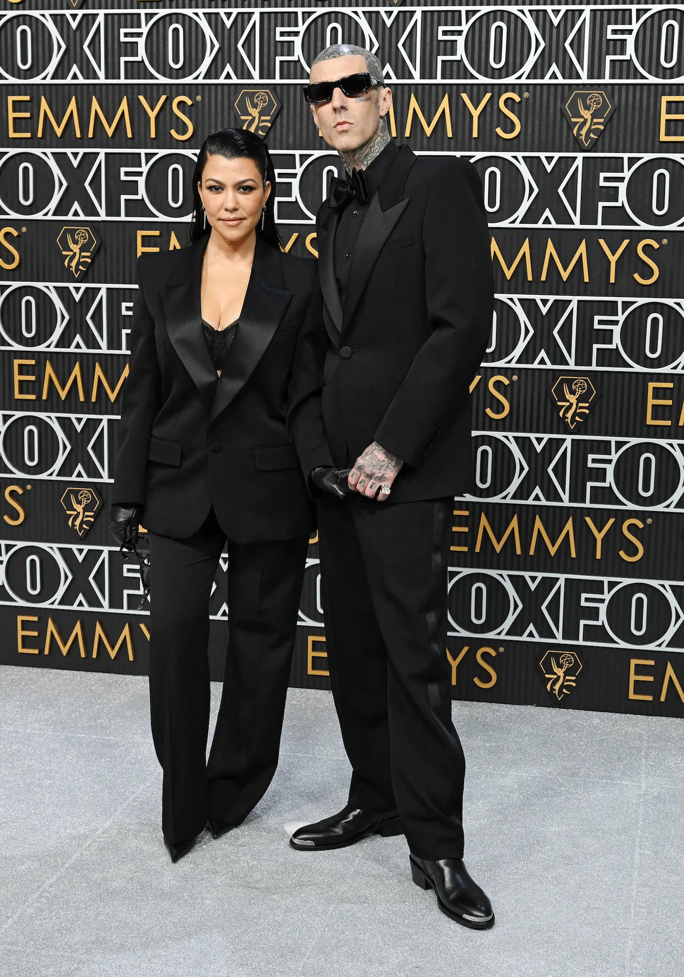 GettyImages-1928394120 kourtney kardashian wears her husbands clothes