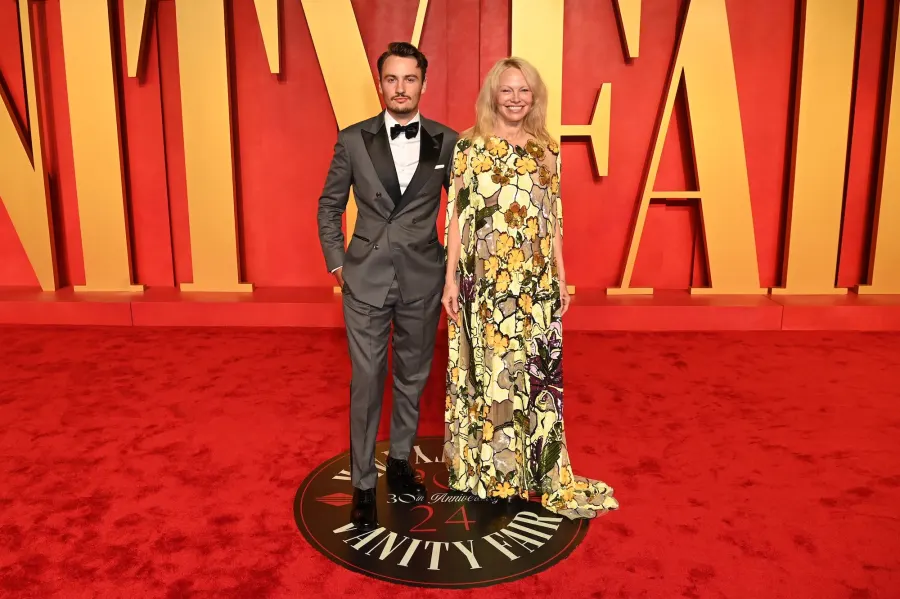 GettyImages-2074638418 Pamela Anderson's Makeup-Free Photos Since She Started Going Natural