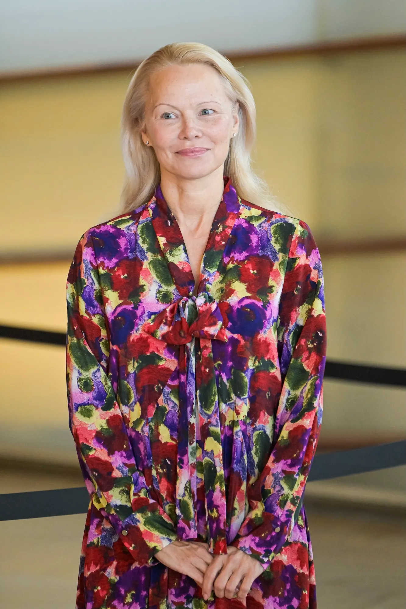 GettyImages-2174842194 Pamela Anderson's Makeup-Free Photos Since She Started Going Natural