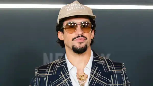Bad Bunny en el estreno de "Happy Gilmore 2".
