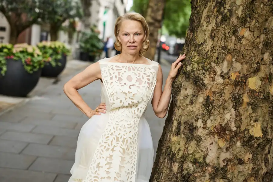 GettyImages-2226657820 Pamela Anderson's Makeup-Free Photos Since She Started Going Natural