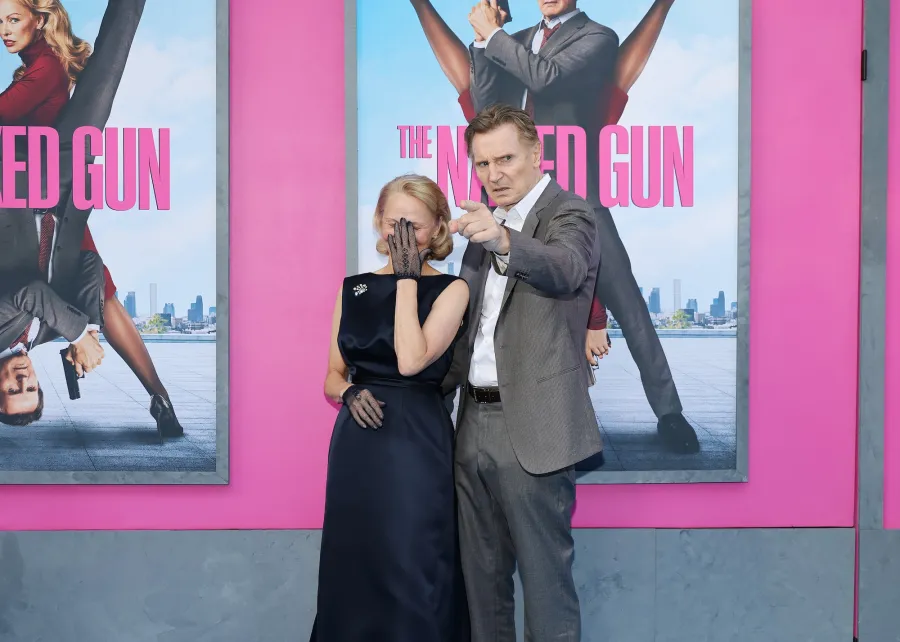 GettyImages-2227453105 Liam Neeson and Pamela Anderson's Cutest Photos Together