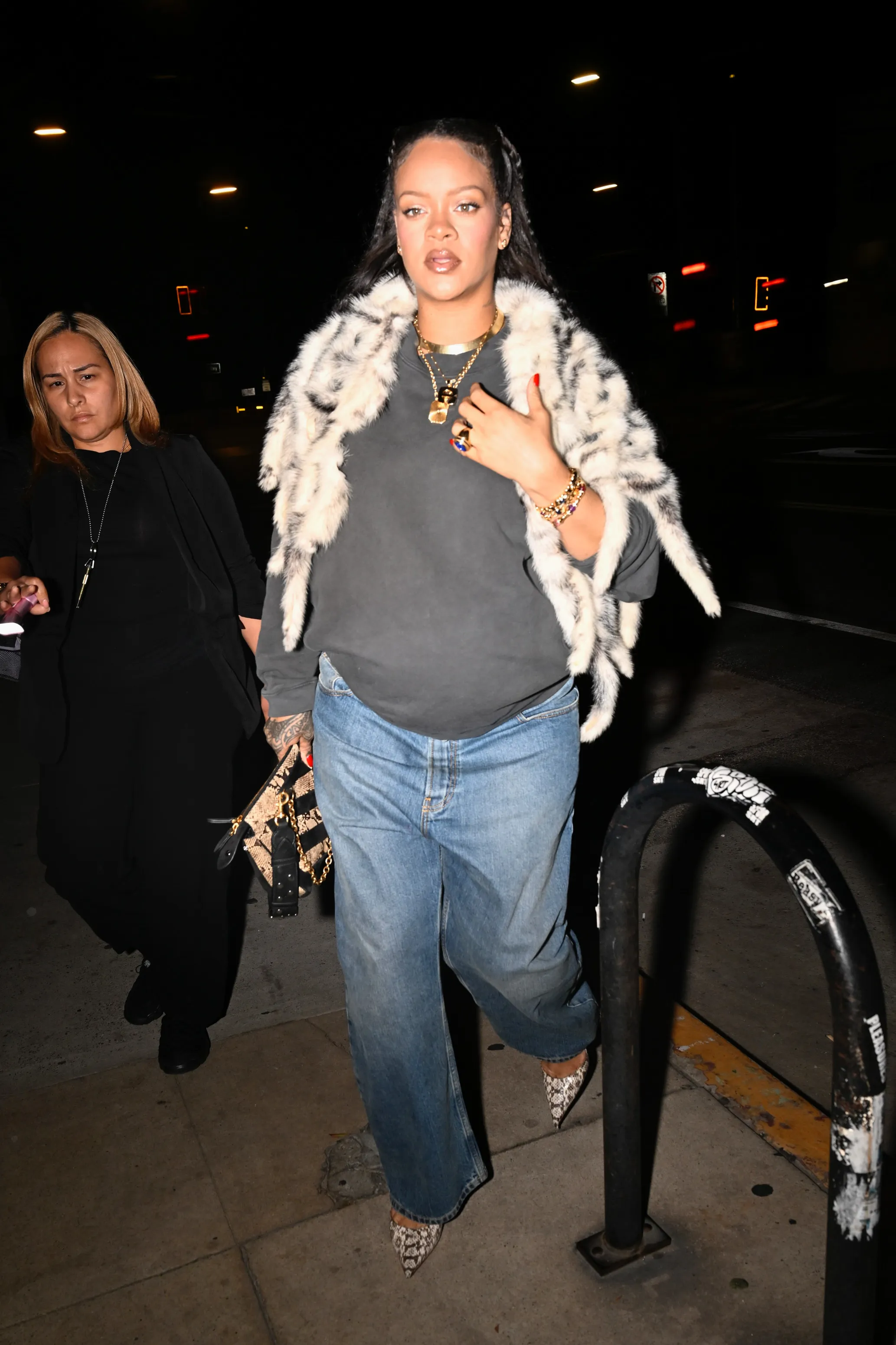 Rihanna is seen on August 04, 2025 in Los Angeles, California.