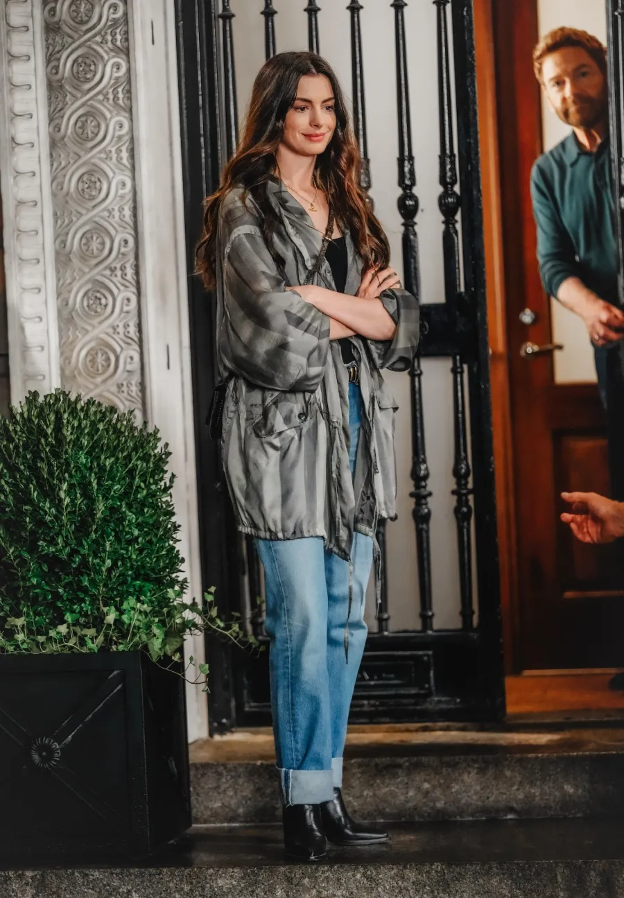 Every Look Anne Hathaway Wore While Filming ‘The Devil Wears Prada 2’