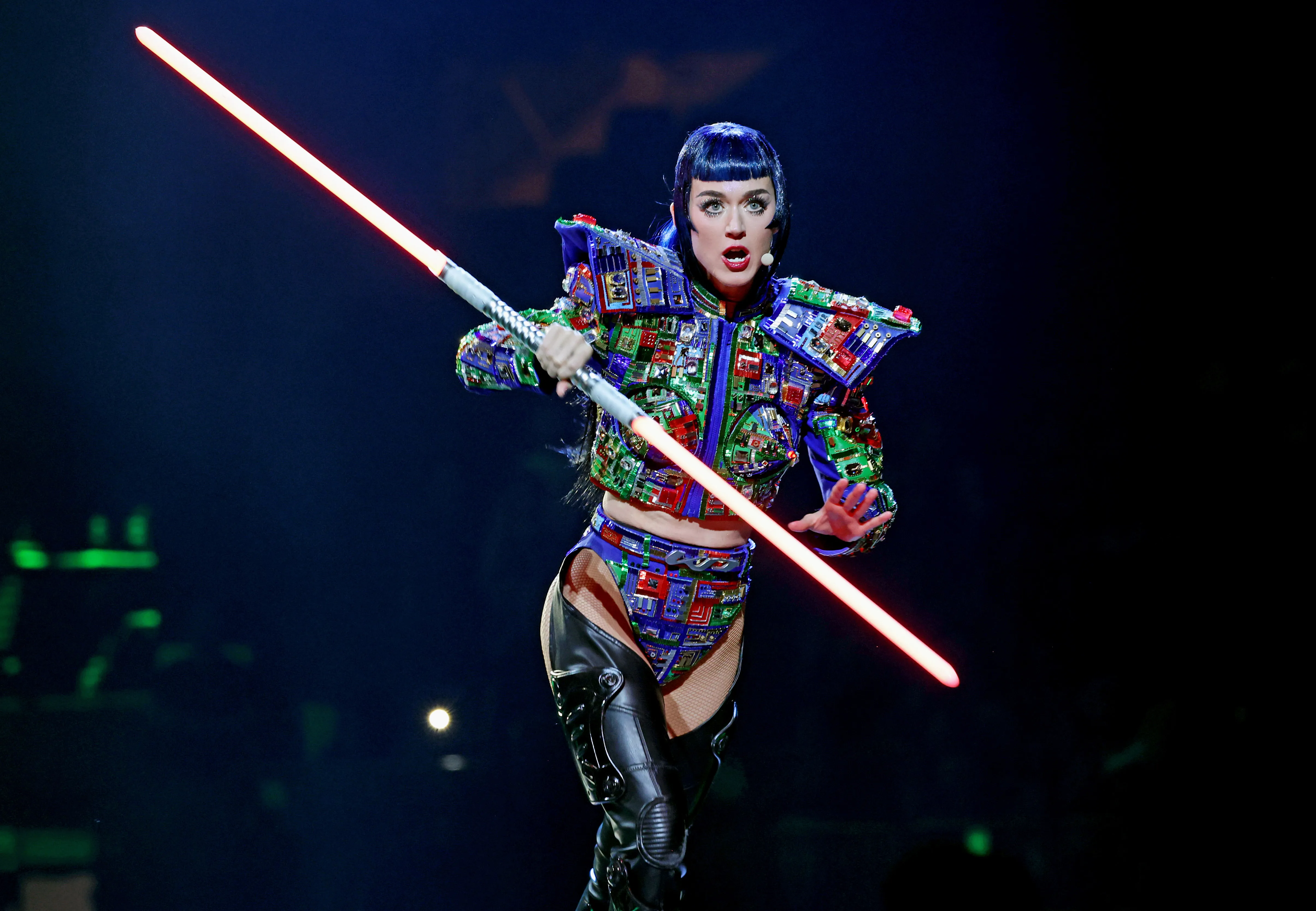 Katy Perry performing at Madison Square Garden on her "Lifetimes Tour."