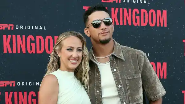 Brittany Mahomes Dazzles in Draped Dress While Supporting Husband Patrick at ‘The Kingdom’ Premiere