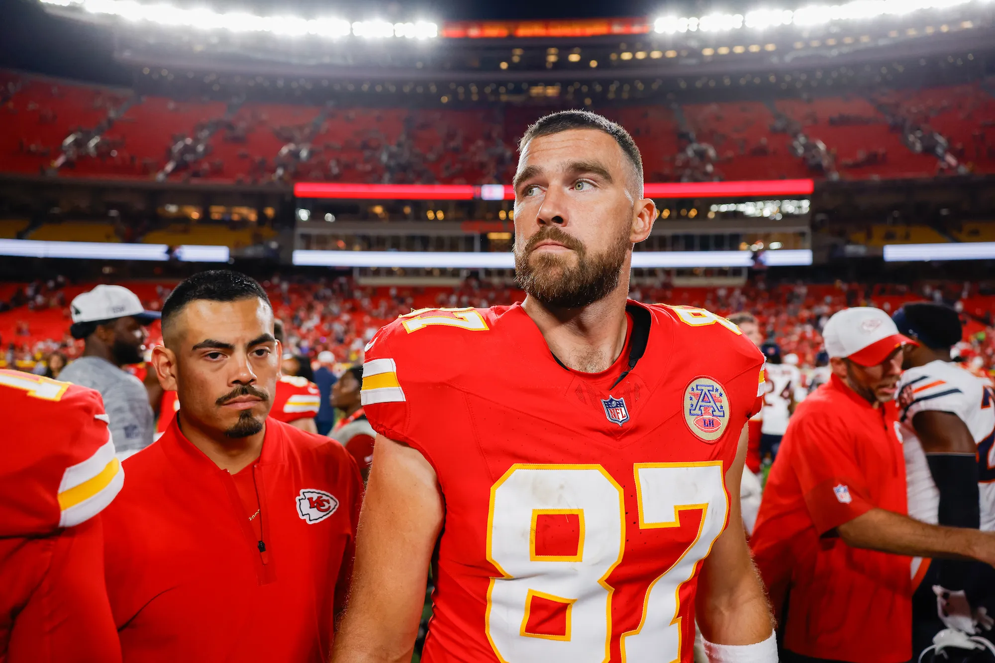 GettyImages-2232003960. Travis Kelce 2025 Preseason