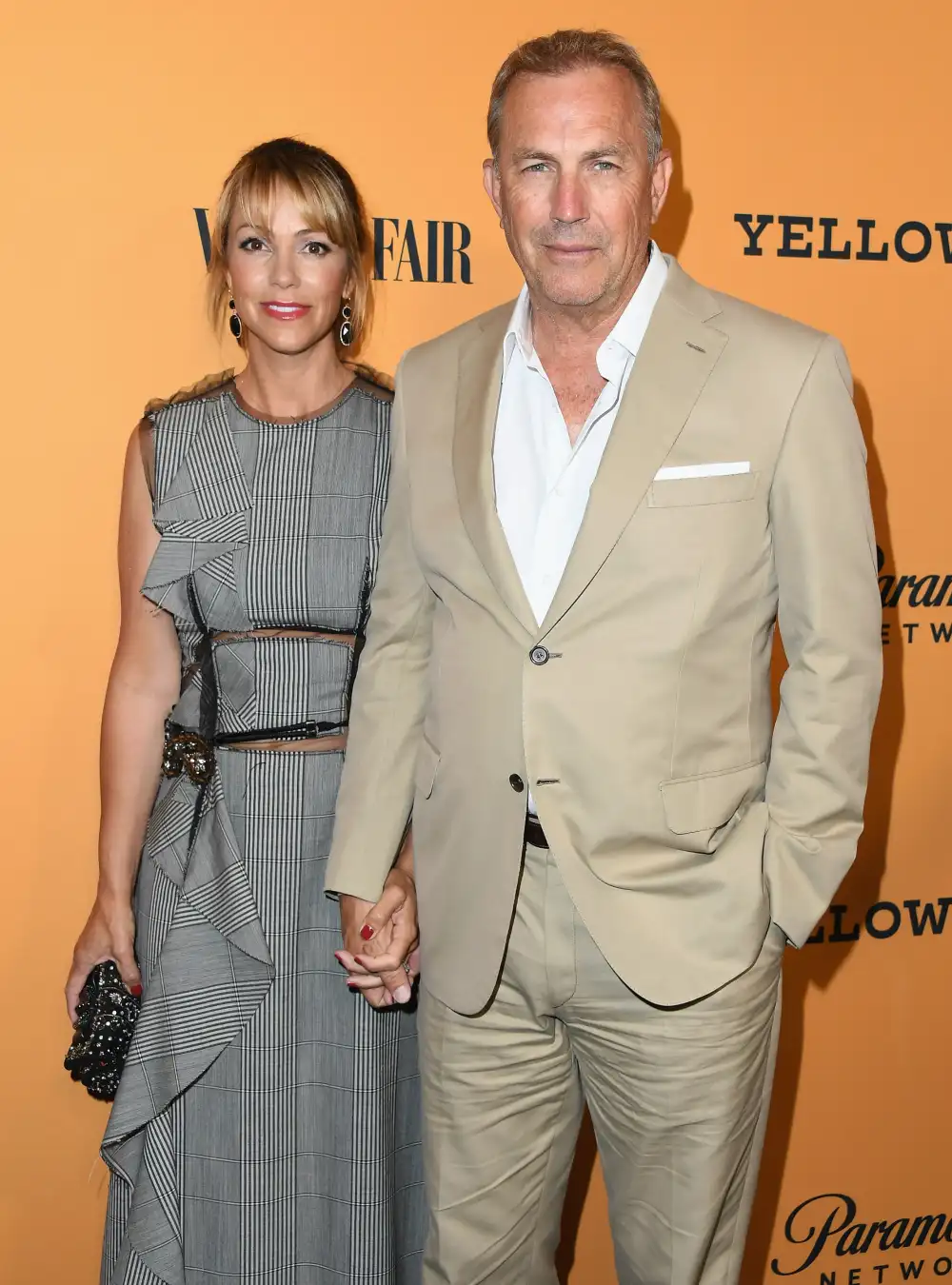 Christine Baumgartner and Kevin Costner