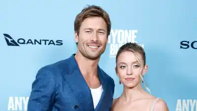 GettyImages1848895351 Sydney Sweeney Glen Powell Talk Relationship Rumors and Anyone But You