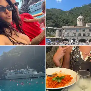 Kourtney Kardashian Rocks Plunging Leopard Swimsuit in Family Photos After Slamming Pregnancy Rumors 001 PROMO