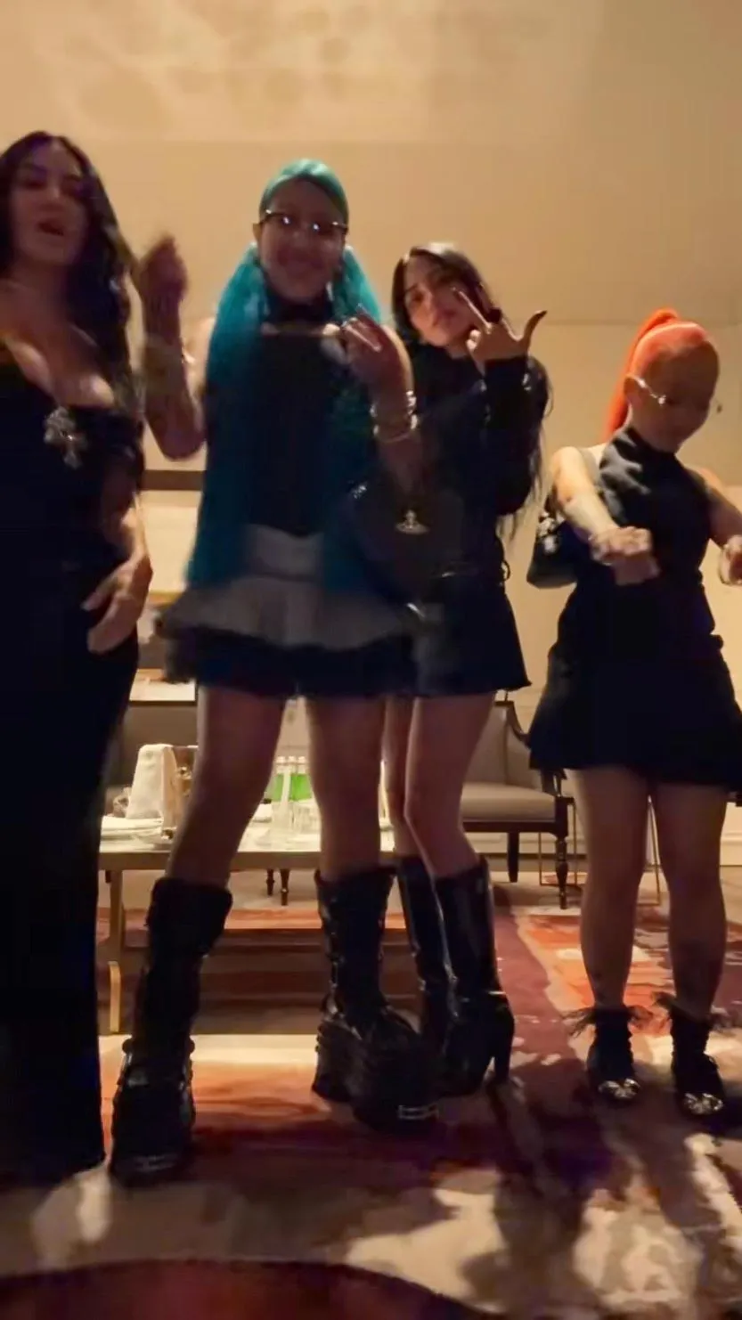 North West s Edgy Style and Latest Blue Hair Look Take Center Stage in Rome with Kim