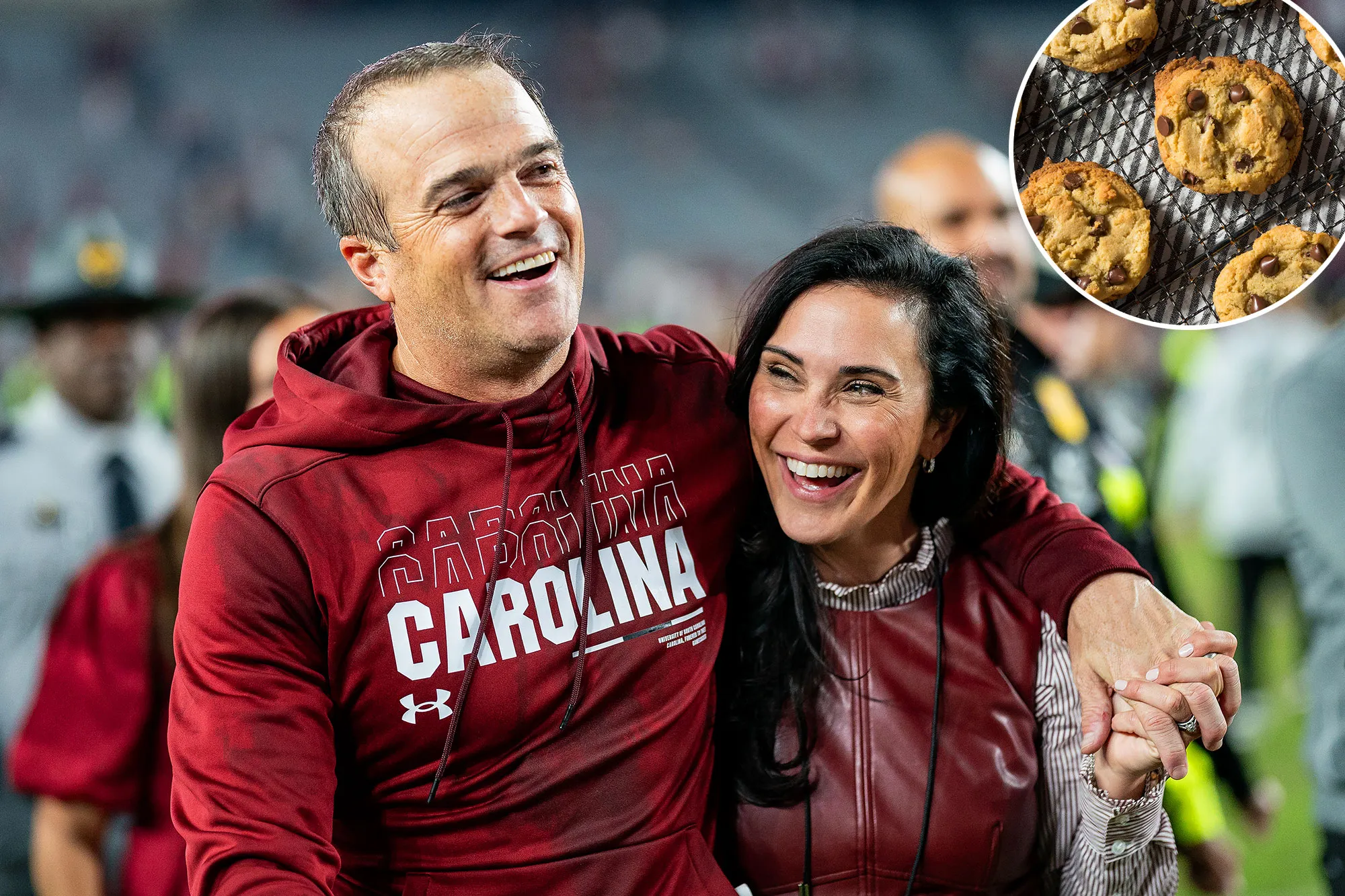 FEATURE South Carolina Coach Shane Beamer Defends Wife Emily Beamer Cookie Baking Skills After Controversy