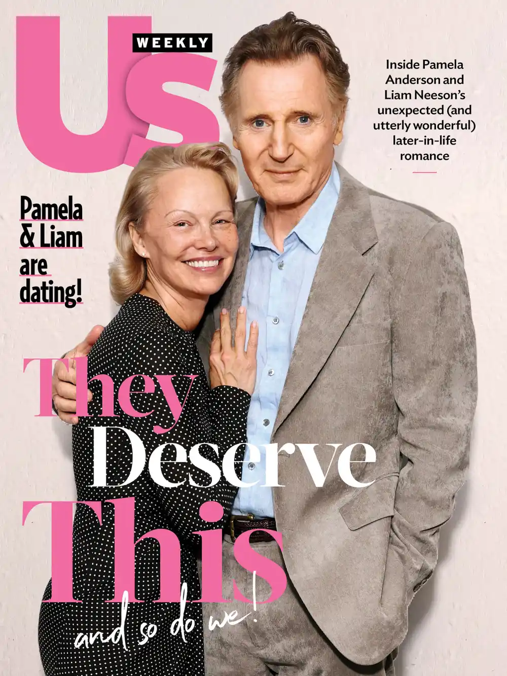 Pamela Anderson and Liam Neeson Cover Story
