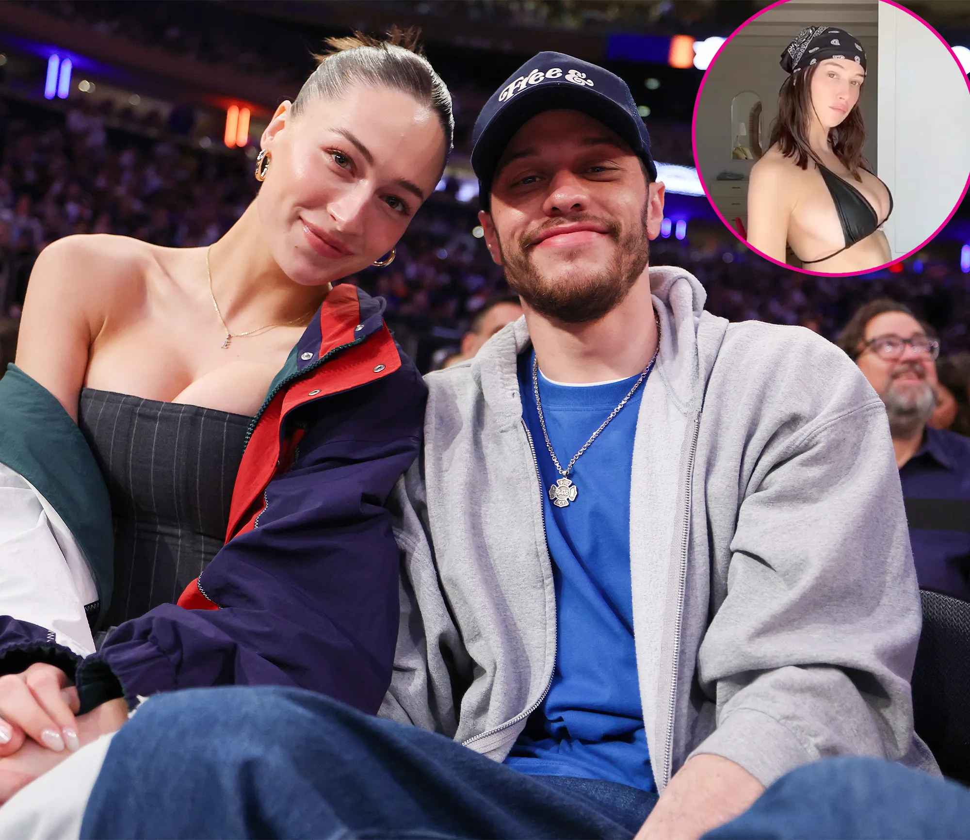 Pete Davidson s Pregnant Girlfriend Elsie Hewitt Shows Off Growing Baby Bump in Barely There Bikini