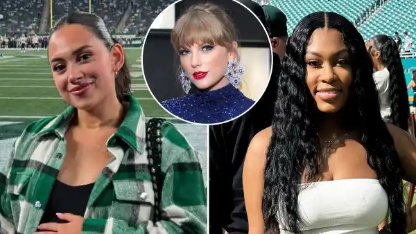 Promo NY Jets Wives Have Zero Advice for Taylor Swift Becoming a Football Wife Jessie Vera Tucker Maranda Williams