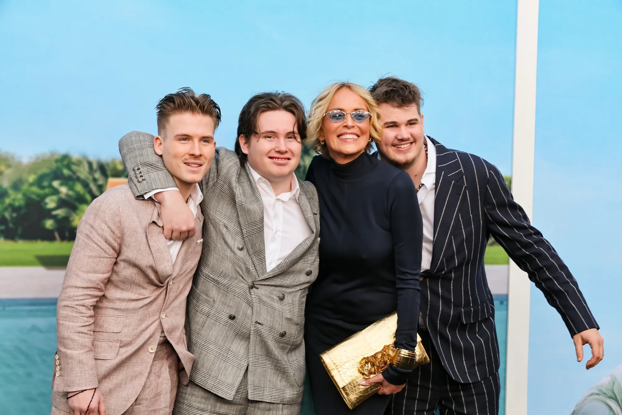 Sharon Stone Is All Smiles During Rare Red Carpet Appearance With 3 Grown Sons Feature
