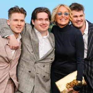 Sharon Stone Is All Smiles During Rare Red Carpet Appearance With 3 Grown Sons Feature
