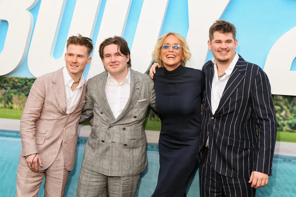 Sharon Stone Is All Smiles During Rare Red Carpet Appearance With 3 Grown Sons