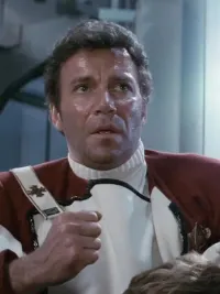 William Shatner is restrained in Star Trek II: The Wrath of Khan
