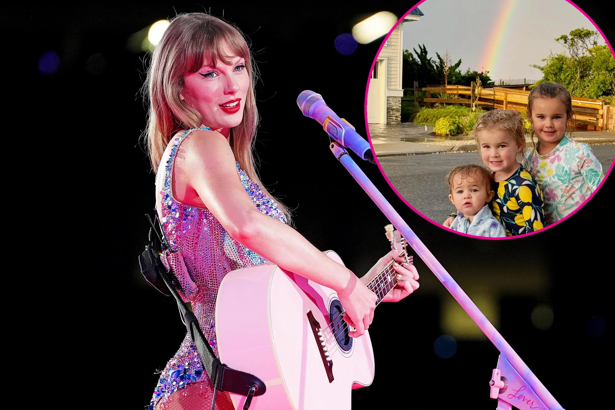 Taylor Swift Says Her Sprinkle Filled Hangouts With Jason Kelce s Daughters Includes Baking Rainbow Bread 2181083394 rainbow