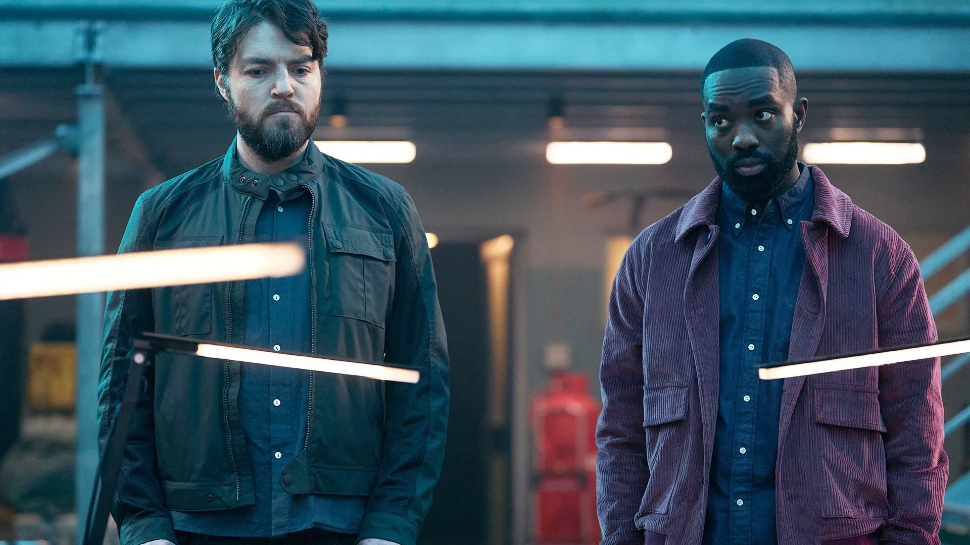 Tom Burke and Paapa Essiedu in The Lazarus Project