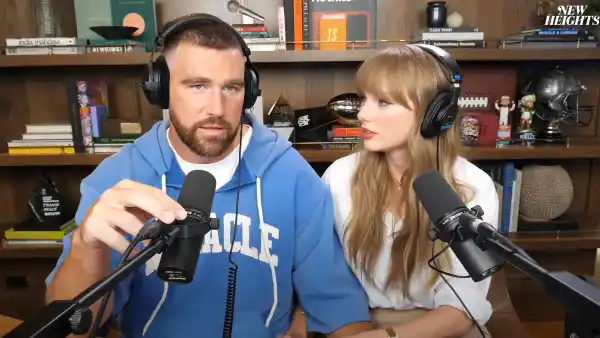 Travis Kelce Says It Was Hard to Interview Taylor Swift on Podcast