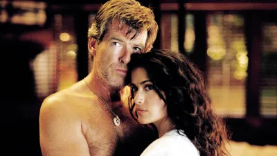 Pierce Brosnan and Salma Hayek in After the Sunset