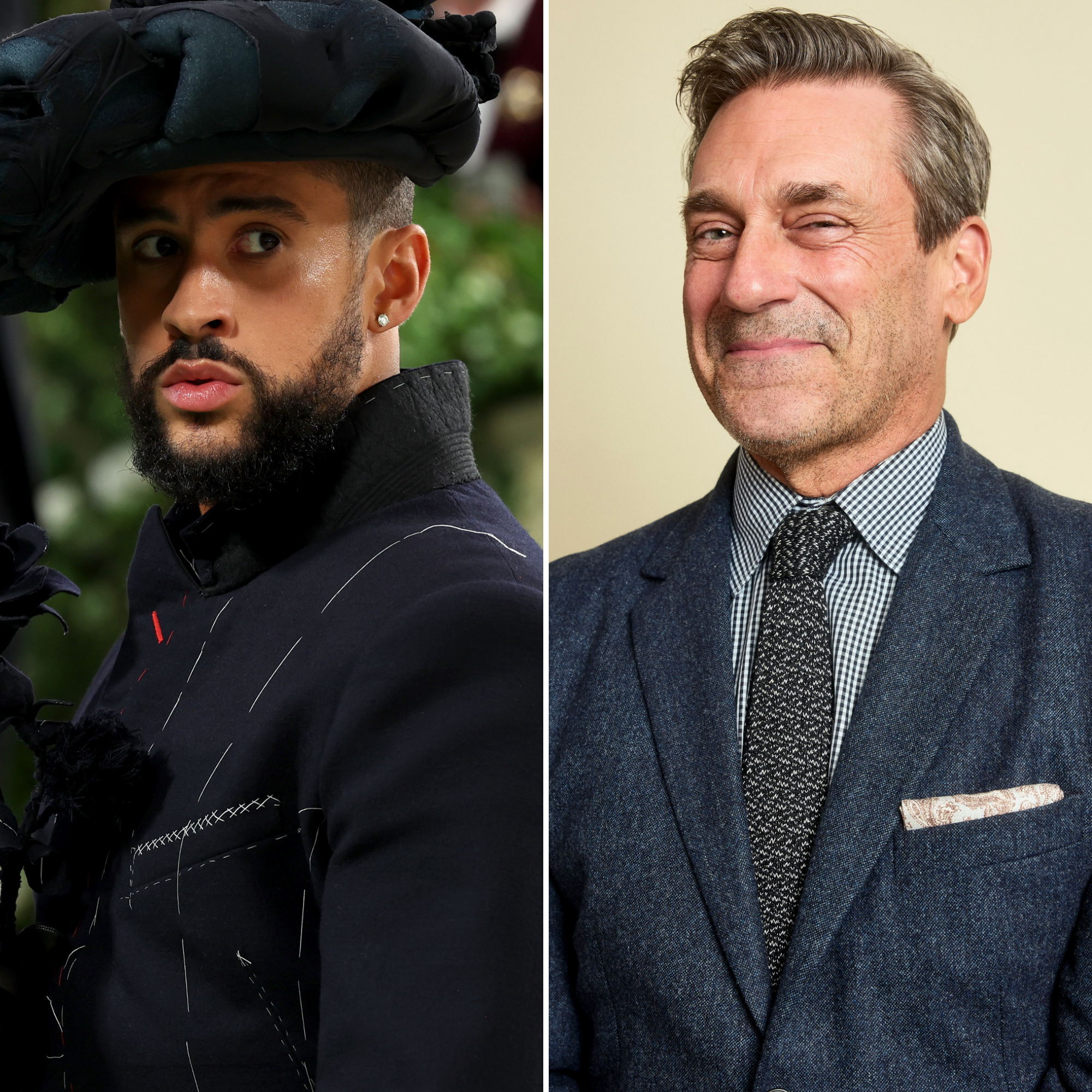 Bad Bunny and Jon Hamm