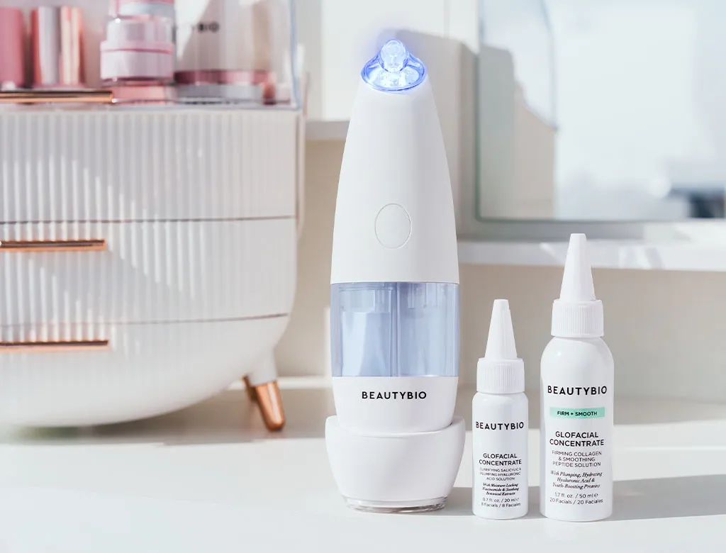BeautyBio GLOfacial Pore-cleansing at-home hydration facial tool