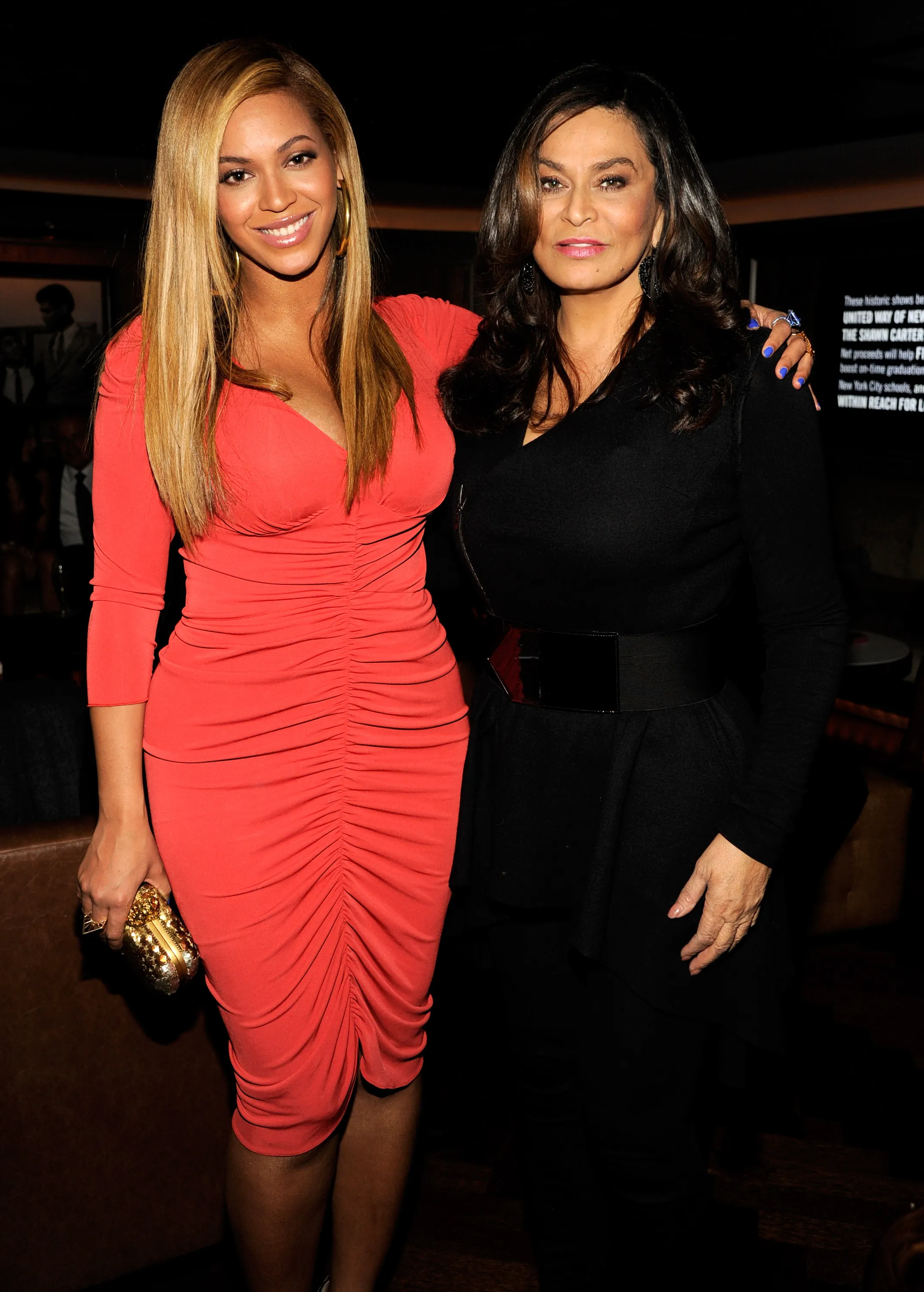 Tina Knowles and Beyonce