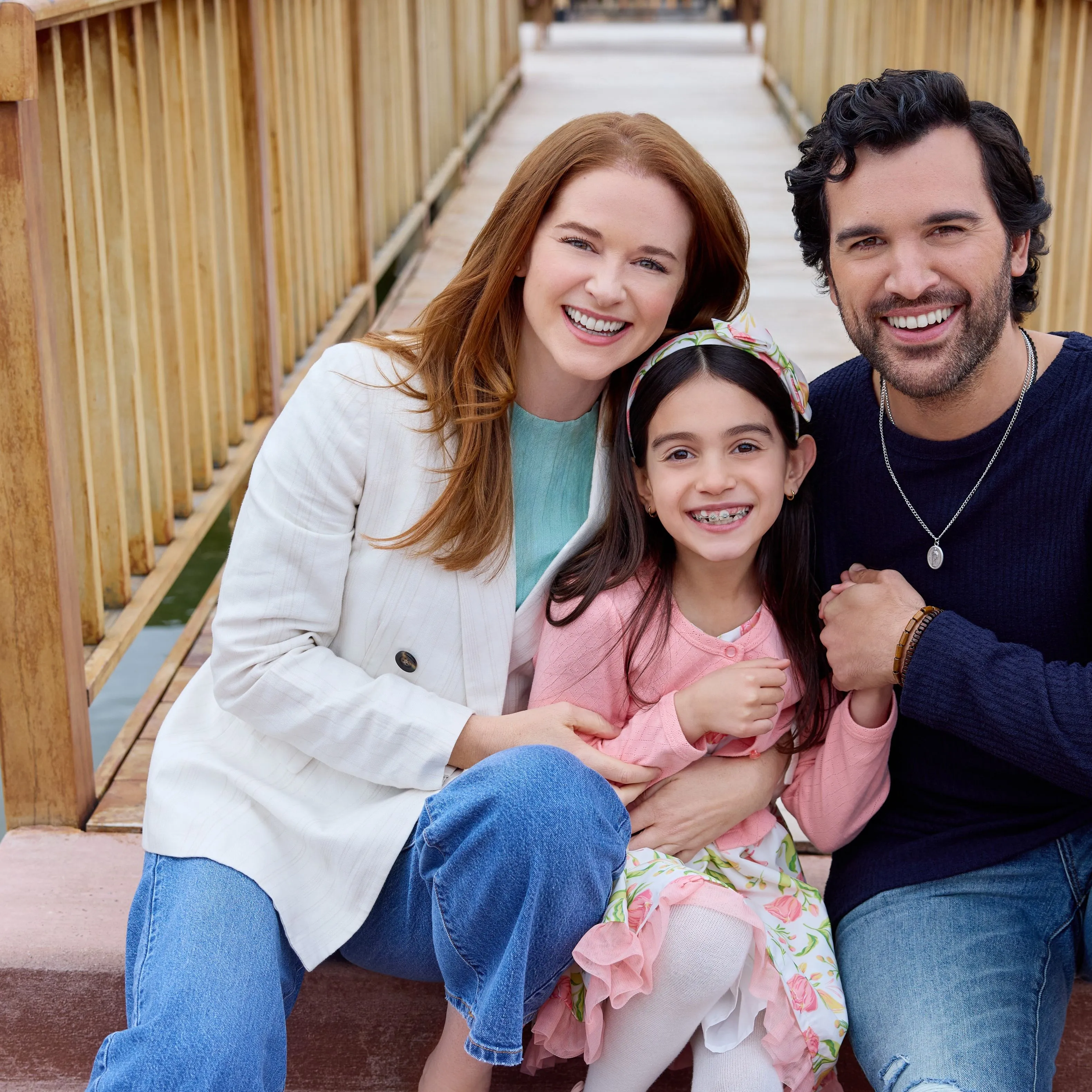 Sarah Drew, Cora Bella and Juan Pablo Di Pace in Branching Out