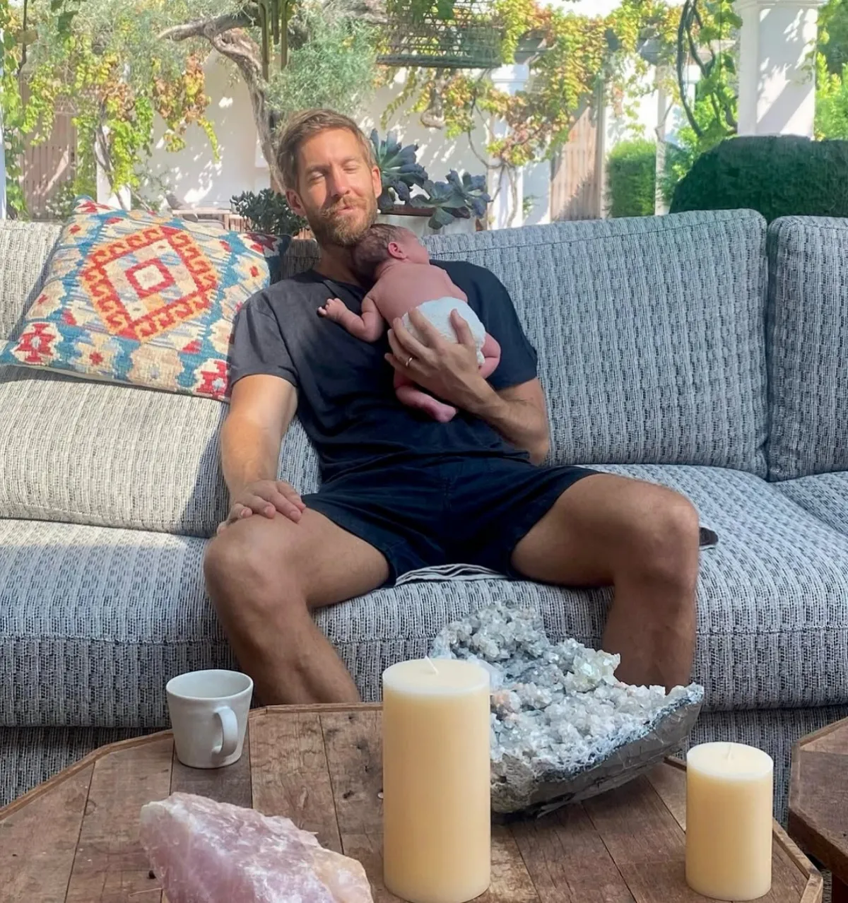 Calvin Harris Shares Placenta Photos After Wife Vick Hope Gives Birth to 1st Baby