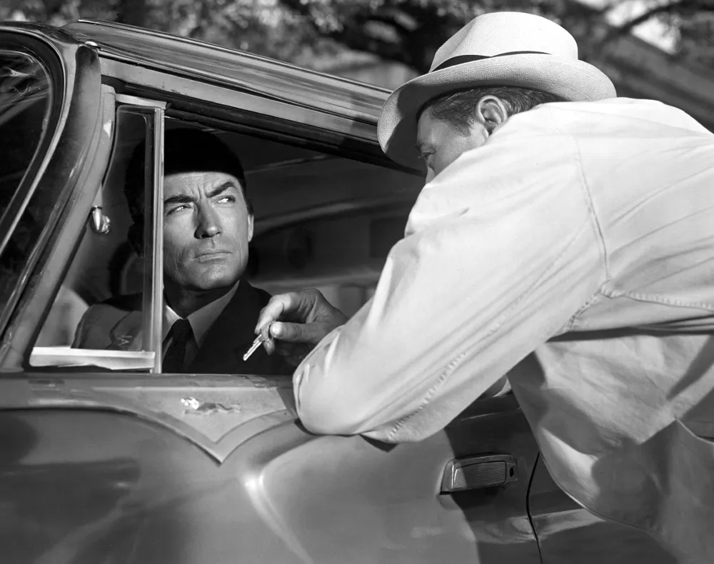 Gregory Peck and Robert Mitchum in Cape Fear