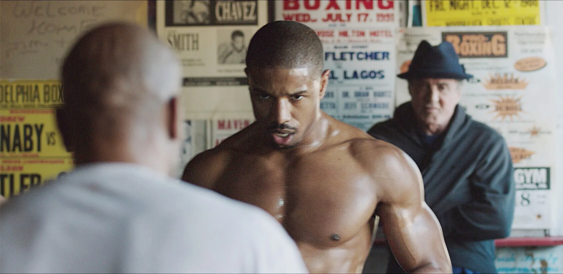 Michael B. Jordan and Slyvester Stallone in Creed